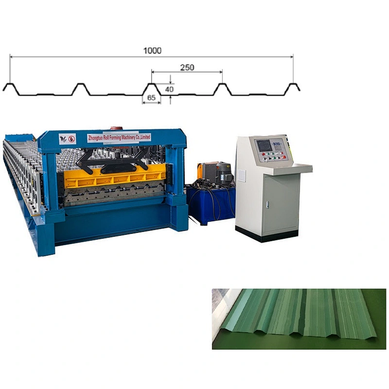 Molding Frame Trapezoidal Metal Roofing Sheet Roll Forming Machine