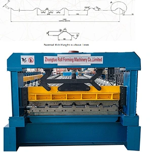 Molding Frame Trapezoidal Metal Roofing Sheet Roll Forming Machine