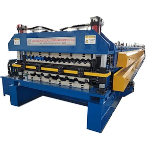 Double layer metal roofing sheet rolling forming machine for Nicaragua