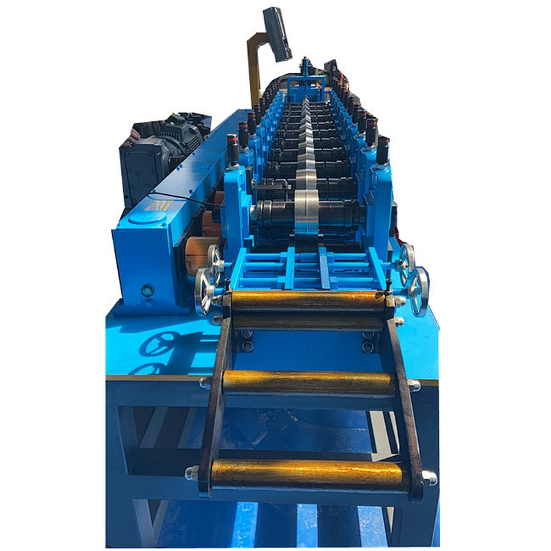 Light duty and heavy duty slotted angle roll forming machine