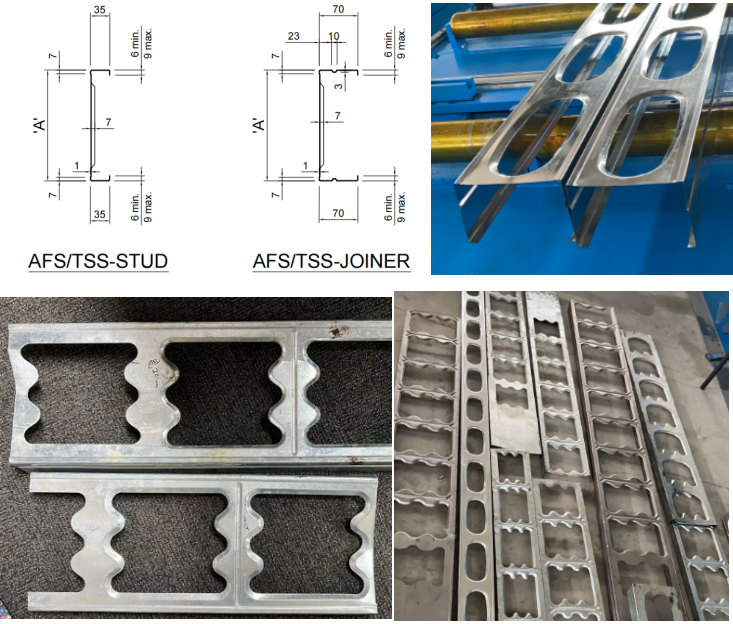 structural wall stud and track rolling forming machine