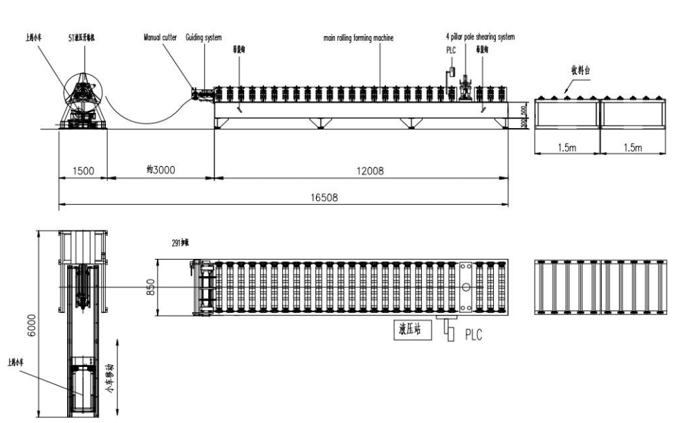Wall cladding panel roll forming machine