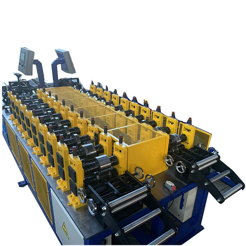 Combined stud and track roll forming machine