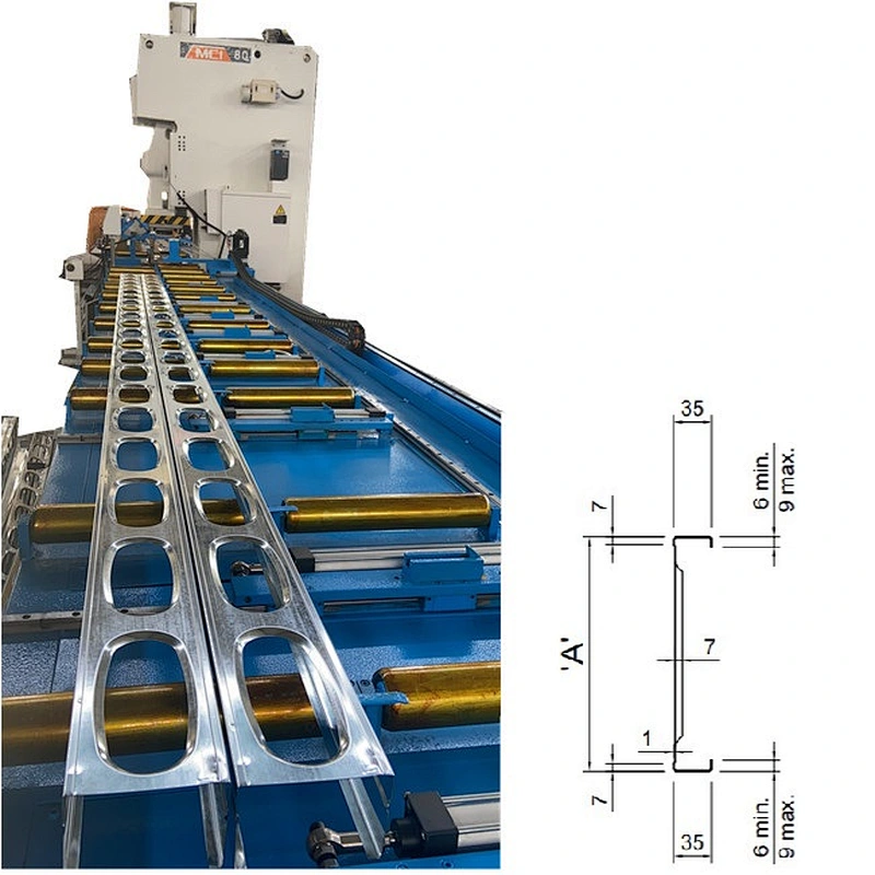 Logical wall structural wall stud and track rolling forming machine