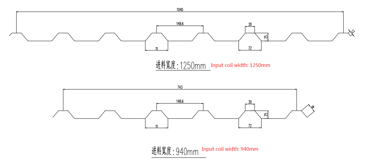 metal roofing sheet roll forming machine