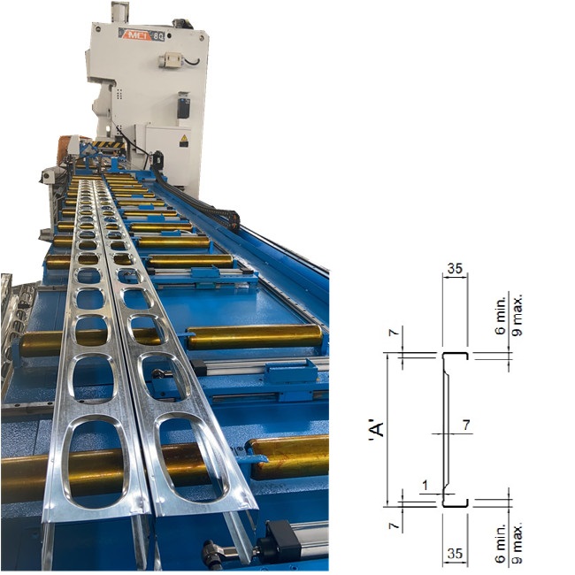Steel Stud Framing System rolling forming machine / grouting keel rolling machine