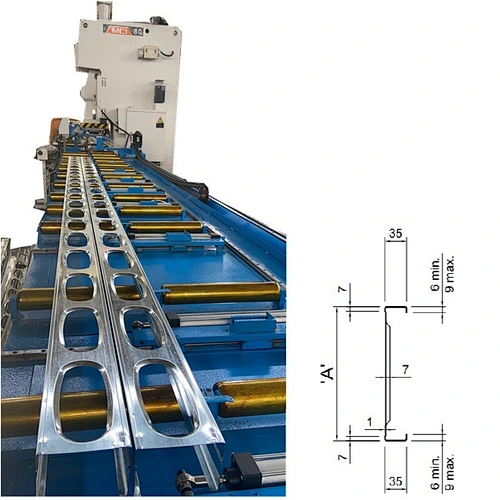 Steel Stud Framing System rolling forming machine / grouting keel rolling machine