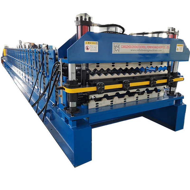 Double layer metal roofing sheet rolling forming machine for Nicaragua