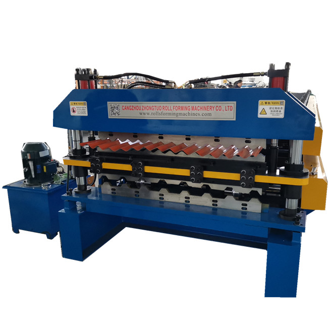 Double layer metal roofing sheet rolling forming machine for Nicaragua