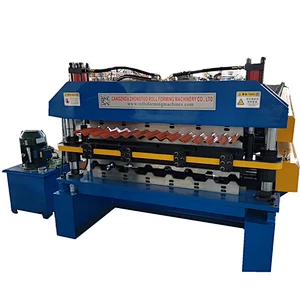 Double layer metal roofing sheet rolling forming machine for Nicaragua