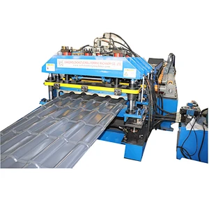 Zhongtuo high speed resin design step tile roll forming machine