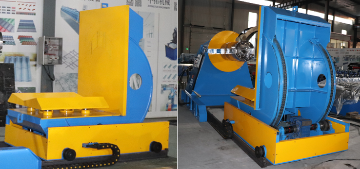 Automatic hydraulic decoiler