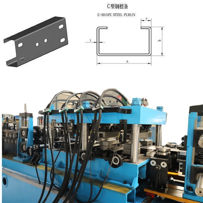 Fully Automatic C Profile Rolling Forming Machine with Stacker