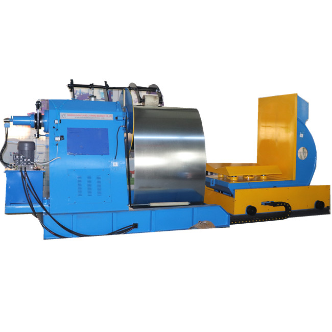 Automatic hydraulic decoiler with 90 degree overturning loading car