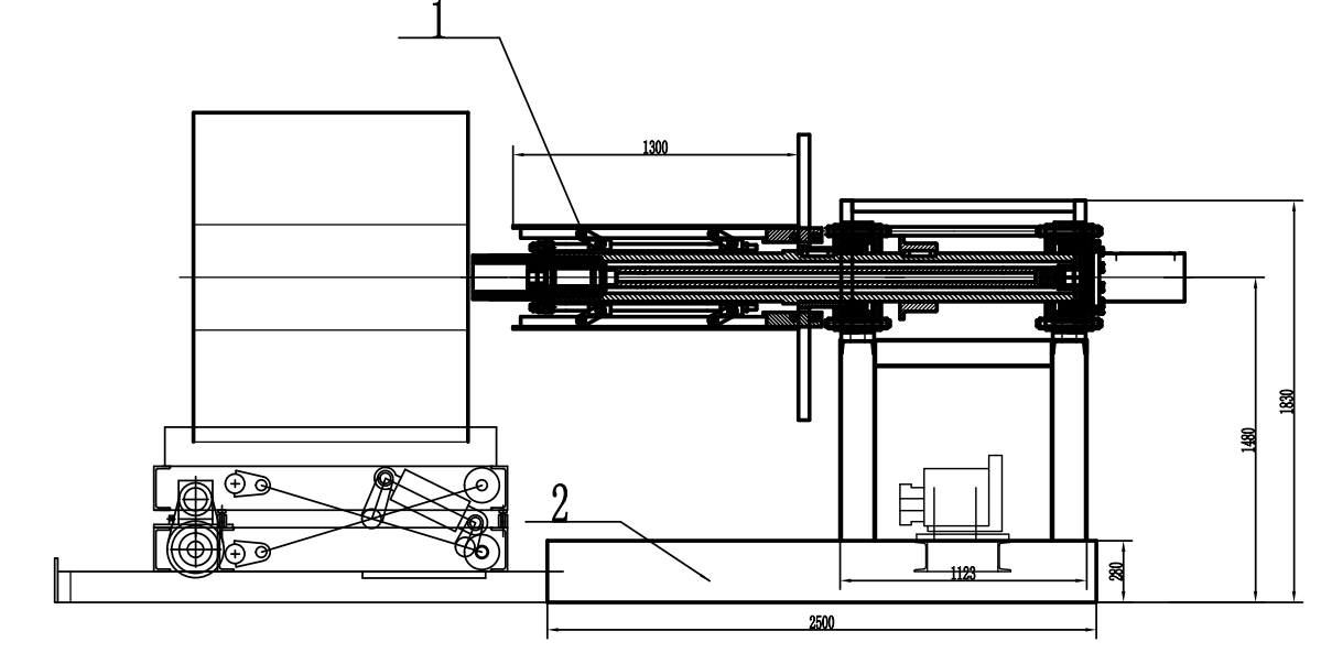 Automatic hydraulic decoiler