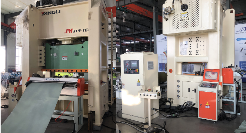 Metal sheet punching production line