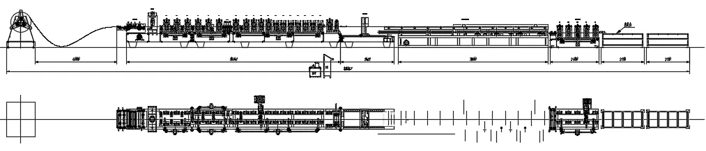 box beam rolling forming machine