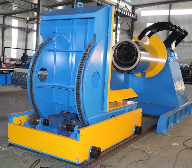 Automatic hydraulic decoiler