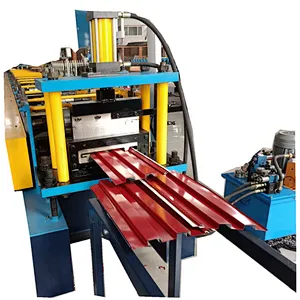 Wall cladding panel roll forming machine or flush panel machine