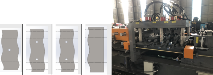 Automatic C Z purlin roll forming machine