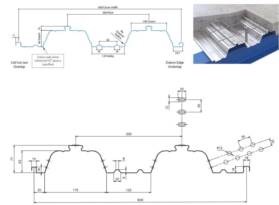 metal floor decking rolling forming machine