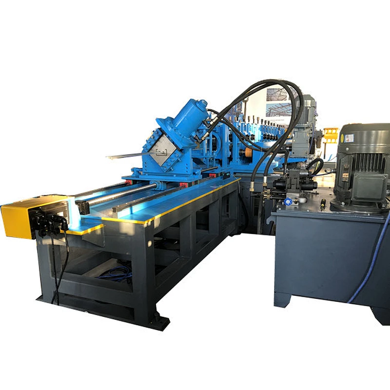 Automatic Multi size Adjustable C Channels & Box Channels rolling forming machine