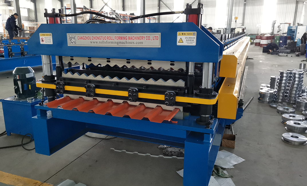 metal roofing sheet roll forming machine