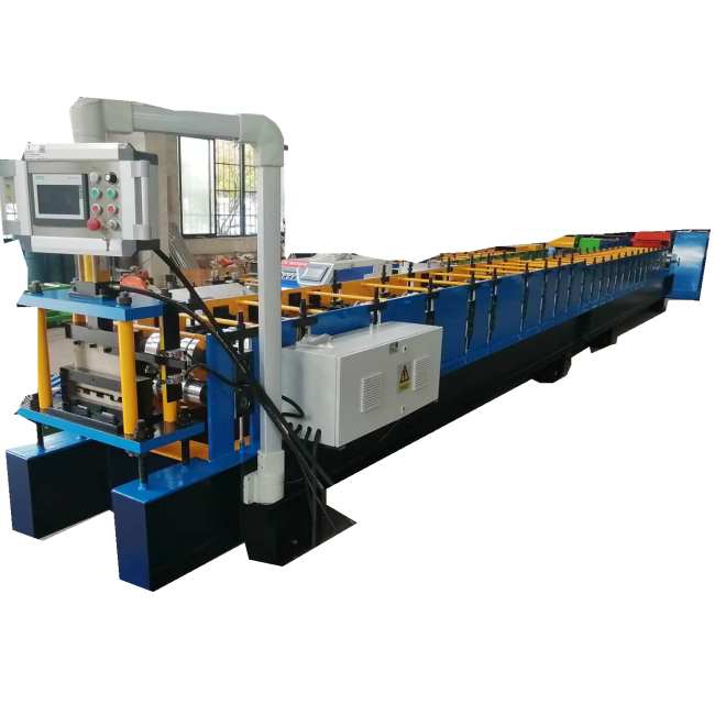 Wall cladding panel roll forming machine or flush panel machine