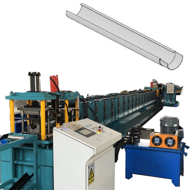 Half round gutters rolling forming machine