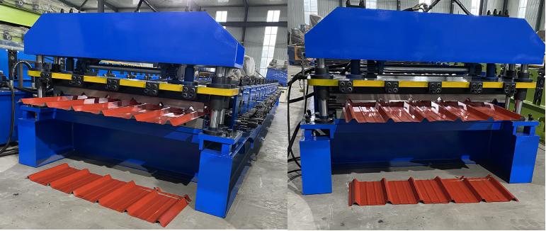 Metal roofing sheet rolling forming machine