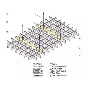 Grille ceiling metal stud making machine