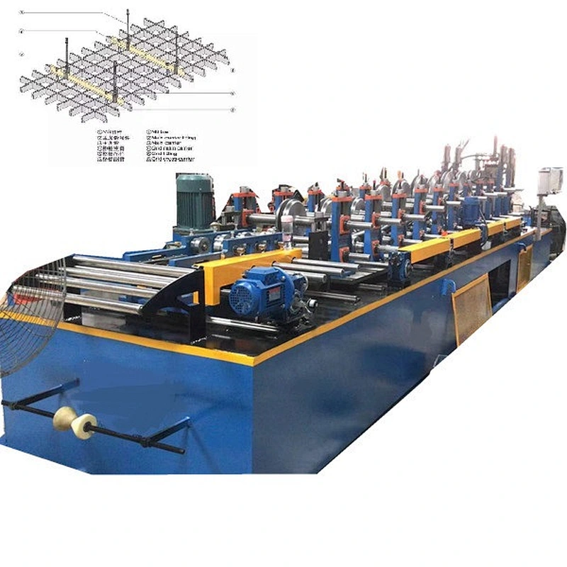 Grille ceiling metal stud making machine