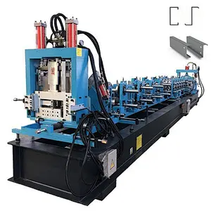 Fully automatic C & Z purline machine from 80 to 300  automatic changing sizes by PLC