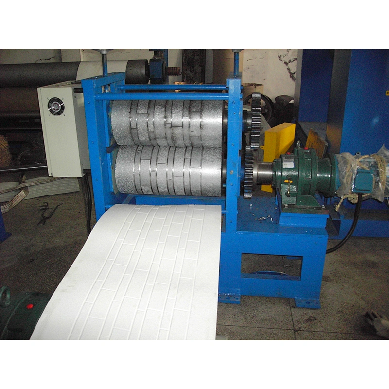 Simulation brick pattern metal embossing production line