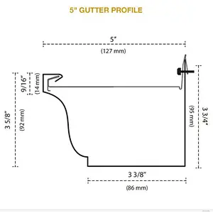 5 Inch rain gutters rolling forming machine