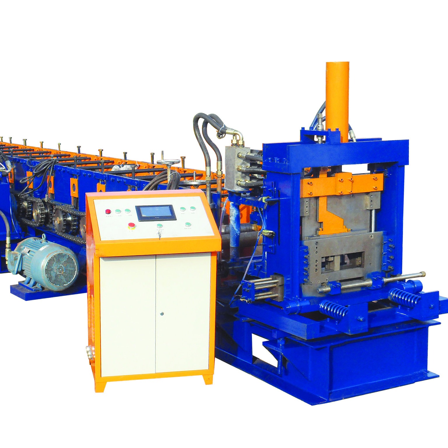 C purline from 80 to 400mm rolling forming machine with different embossing ribs
