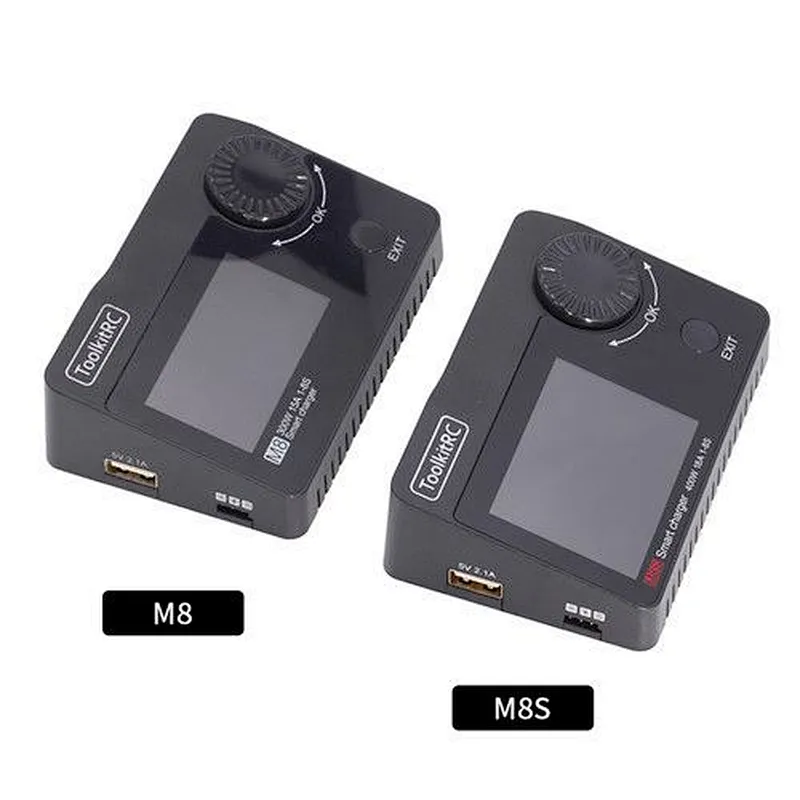 ToolkitRC M8S 400W 18A Color Screen Balance Charger Discharger for 1-8S Lipo LiHV Pb Battery