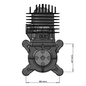 DLE Original New DLE55 55cc DLE Single Cylinder 2-Strokes Gasoline / Petrol Engine for RC Airplane