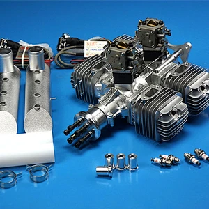 DLE 220CC DLE222 Gasoline Engine W/Electronic lgniton &Muffler lighter 4.8V-8.4V For RC Airplane Parts