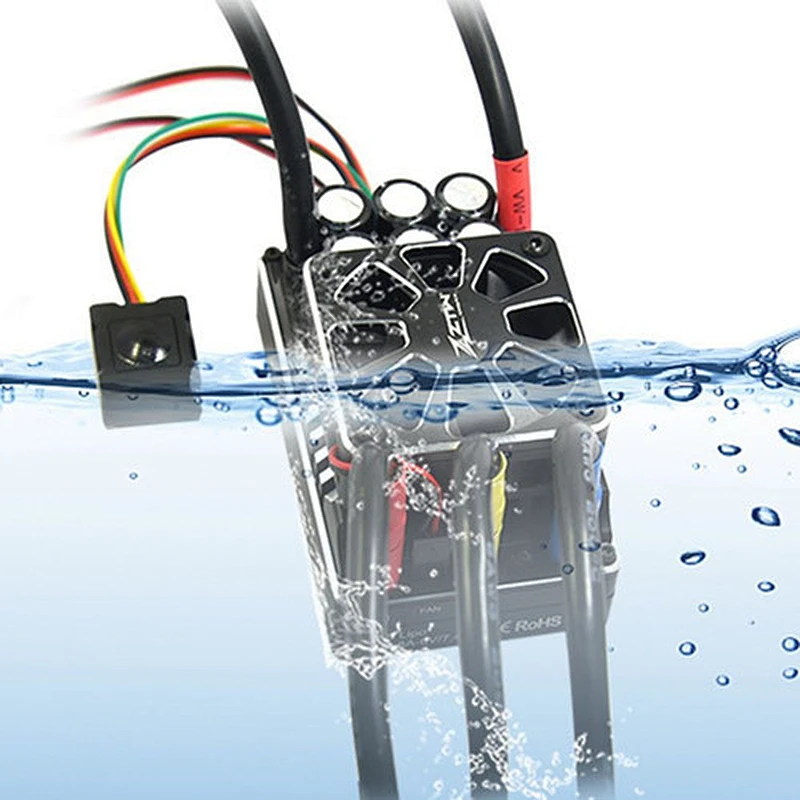 ZTW Beast Pro 300A Full Waterproof ESC 6-12S Lipo Built-in 8A BEC W/ Double Fan cooling system for 1/5 Buggy Truck Rc Car