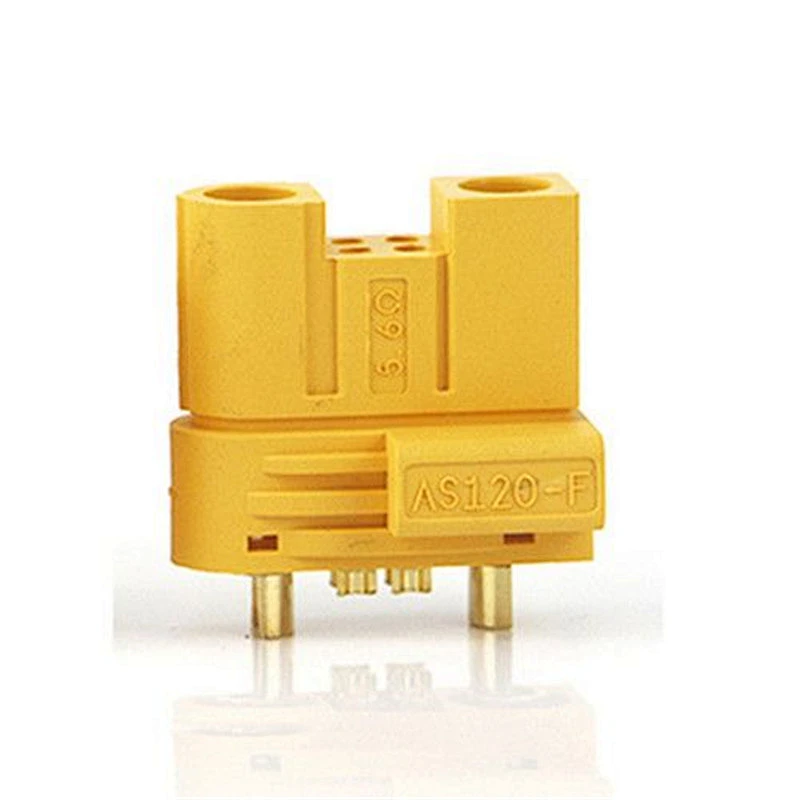 Amass AS120 120A Male/Female Plug Connector Resistance Adapter Plug for RC Model FPV Racing Drone Lipo Battery