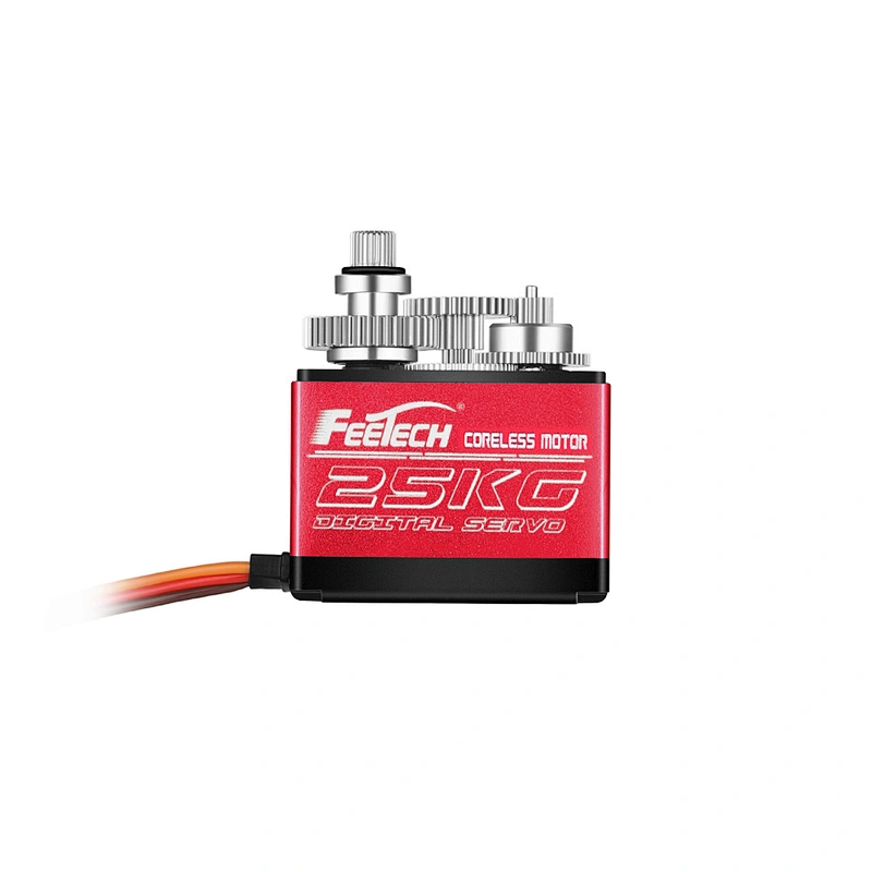 7.4V 25kg.cm Digital 180 Degree Aluminum Middle Shell Aluminum Gear Air Core Cup Rc Servo