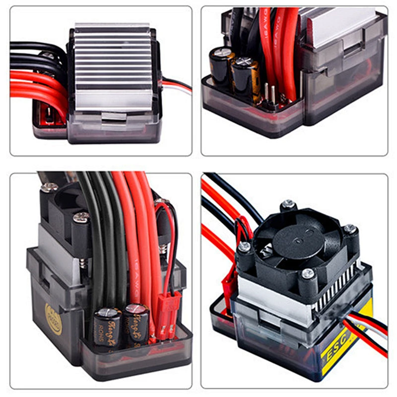 HSP HPI Bidirectional 320A Brushed Electrical Speed Controller 7.2-16V ESC With Fan For RC Car Boat