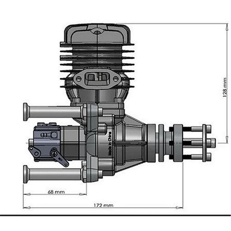 DLE Original New DLE55 55cc DLE Single Cylinder 2-Strokes Gasoline / Petrol Engine for RC Airplane