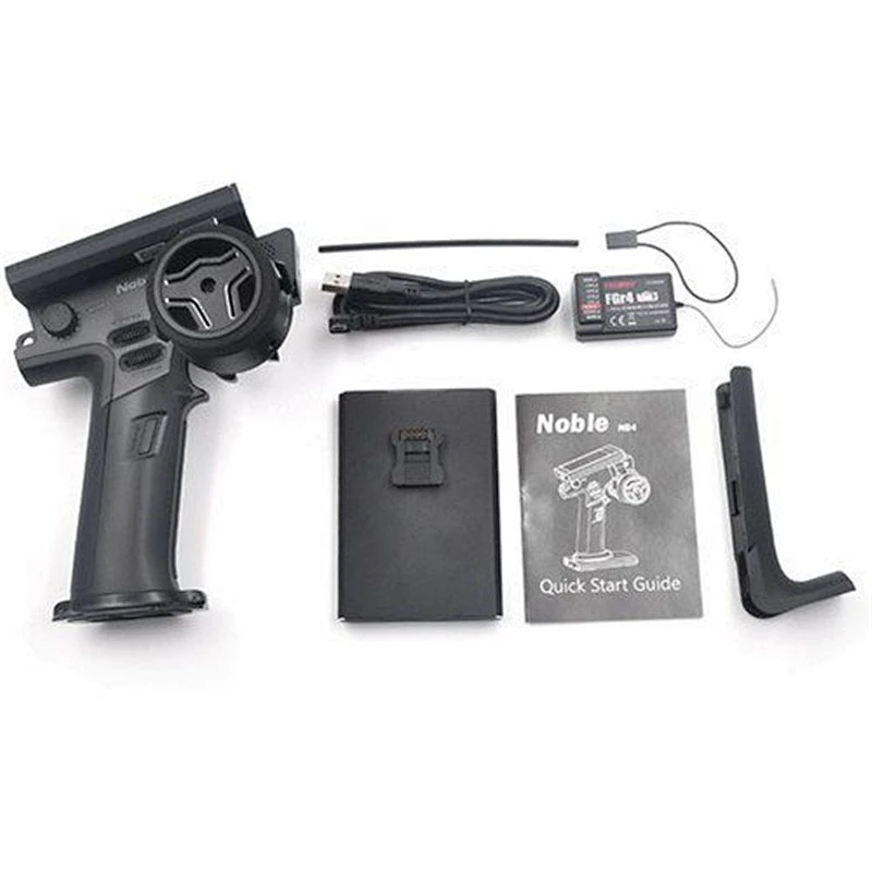 Flysky FS-NB4 RC Car RC Boat 2.4G 4CH Noble Radio Transmitter w/ FGR4 Receiver HVGA 3.5 inch TFT Color for RC Car/Boat
