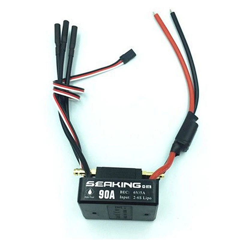 Hobbywing Waterproof 90A V3 RTR ESC RC Hobby Ship Brushless Motor ESC for RC R/c Racing Boat