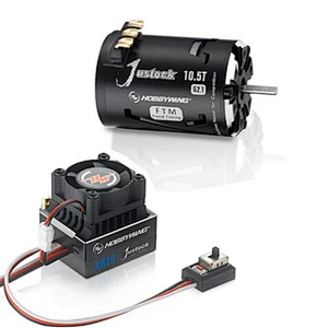 Hobbywing XeRun XR10 Justock 60A Sensored Brushless ESC & 3650 SD G2.1 2450KV Motor Combo (17.5T) for RC 1/10 1/12 RC cars