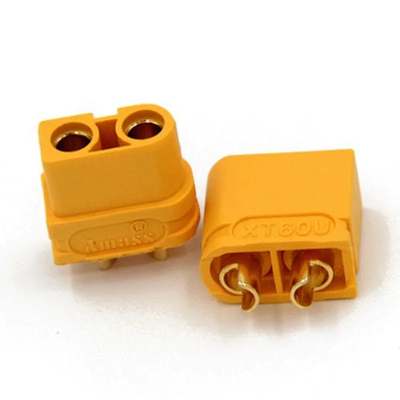Amass XT60U Male Bullet Connectors Plugs for Lipo Battery