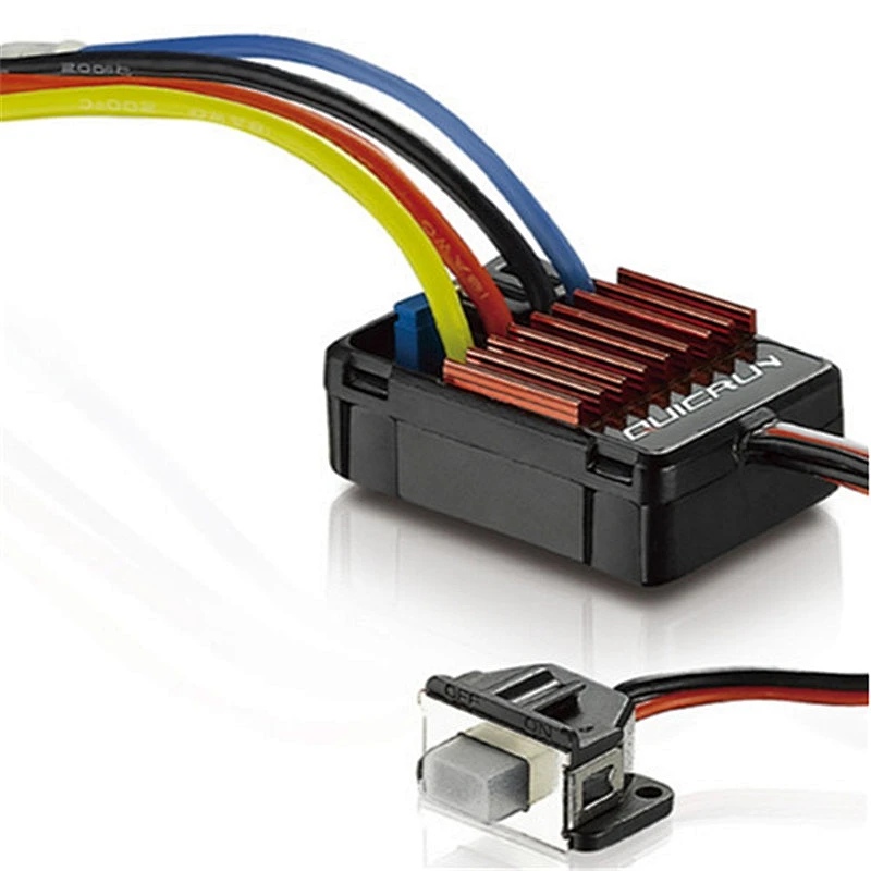 Original HobbyWing QuicRun 1060 60A Brushed Electronic Speed Controller ESC For 1:10 RC Car Waterproof TRX-4 Axial scx10 II TRX6