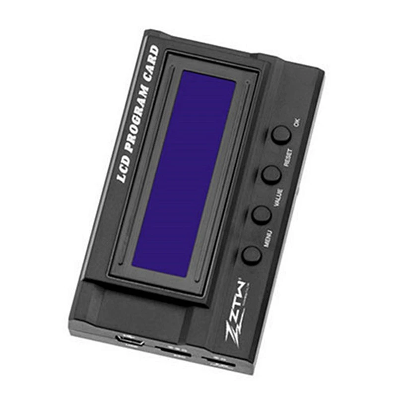 ZTW DC 5V~12V LCD Program Card for Beast Series 1/5 Rc Car Brushless Electronic Speed Control